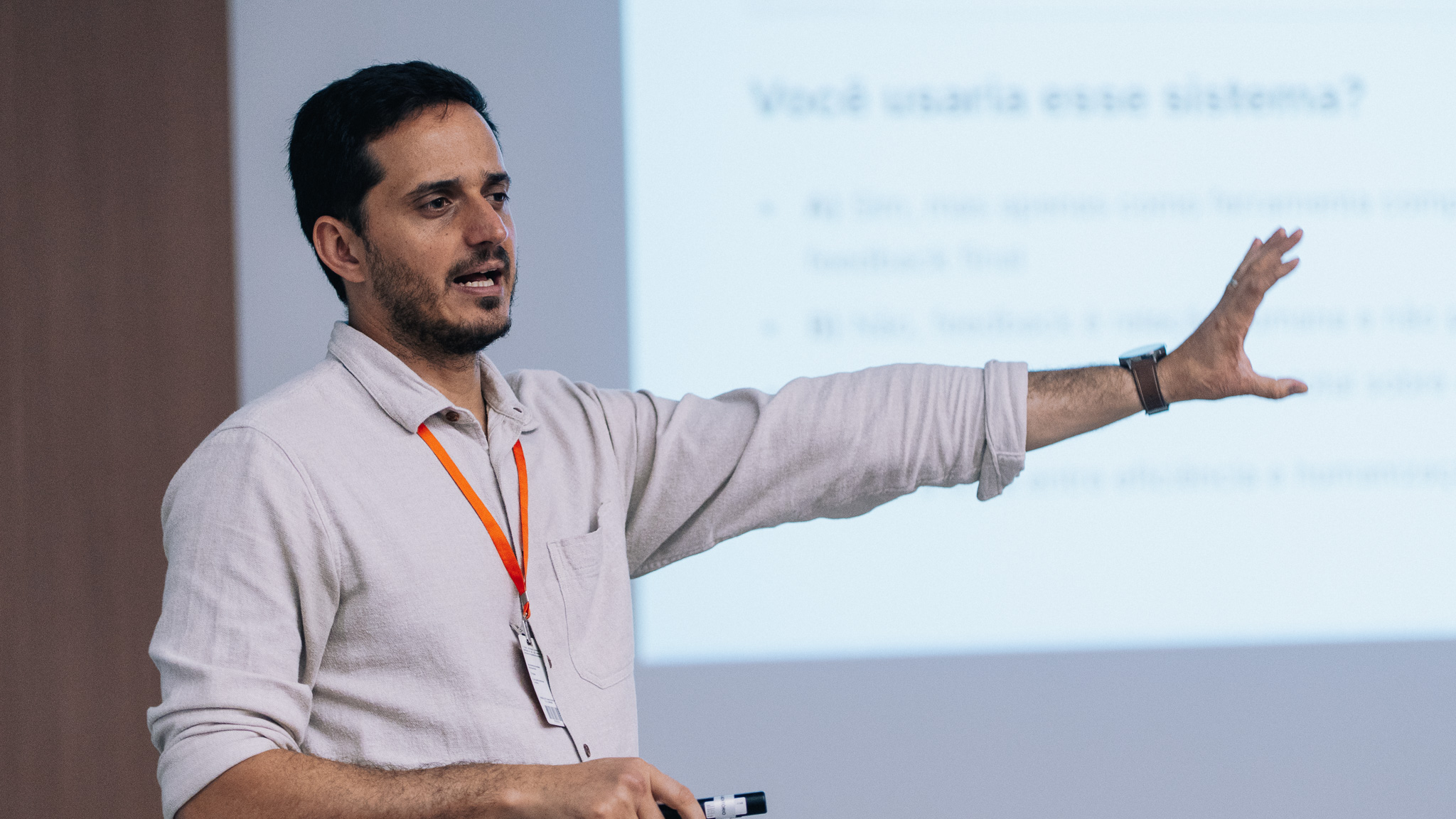 Alan Dantas conduzindo workshop executivo EBAC Business